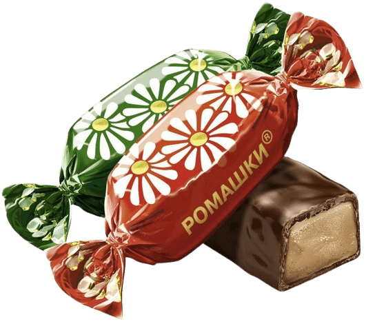 (044) Romashki (Red October) - PLANET OF SWEETS - Praline - 100g - 044