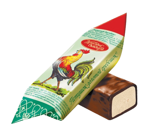 (069) Petushok - Zolotoy grebeshok - PLANET OF SWEETS - Praline - 100g - 069