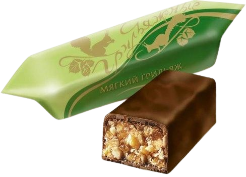 (107) Soft peanut brittle bar "Myagkiy grilyazh"