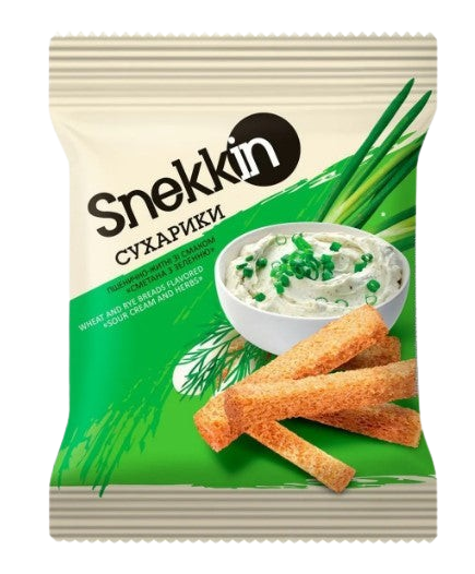 (UA190) croutons Snekkin sour cream and herbs 70 g