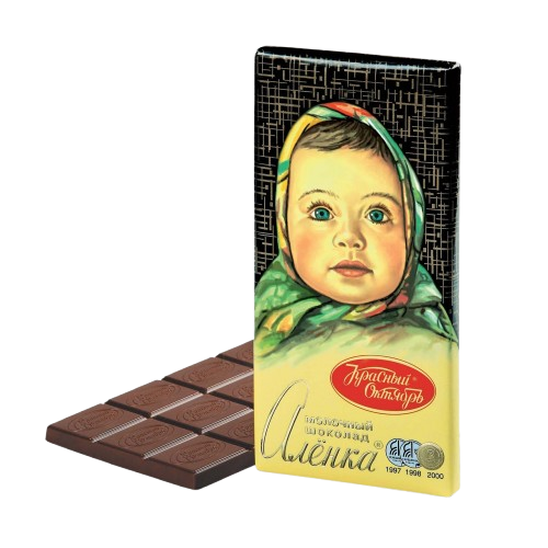 (600) Chocolate Alyonka milk  90 gr.