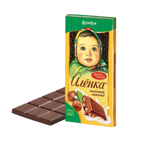 (602) Alyonka chocolate with hazelnuts 90 gr.