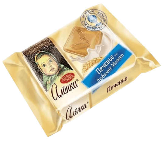 (693) COOKIES Alyonka milk flavour 30 g - PLANET OF SWEETS - 3 packs x 30 Grams - 693