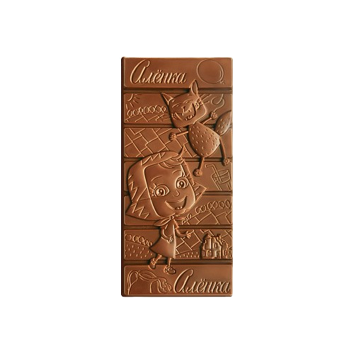 (798) Alyonka Milk Chocolate with Milk Filling and Sprinkles, Krasny Oktyabr, 87g