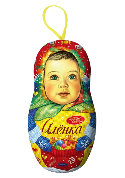 (09 RUS) "ALIONKA" MATRYOSHKA 300 gr metal case