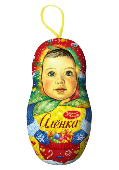 (09 RUS) "ALIONKA" MATRYOSHKA 300 gr metal case