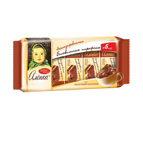 (807) Biscuit cakes Alenka with milk chocolate flavor