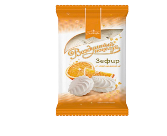 (818) Airy Kiss Marshmallow with Orange, 250g