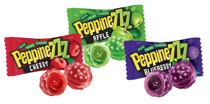 (UA233) Filled hard candies "Peppinezzz"