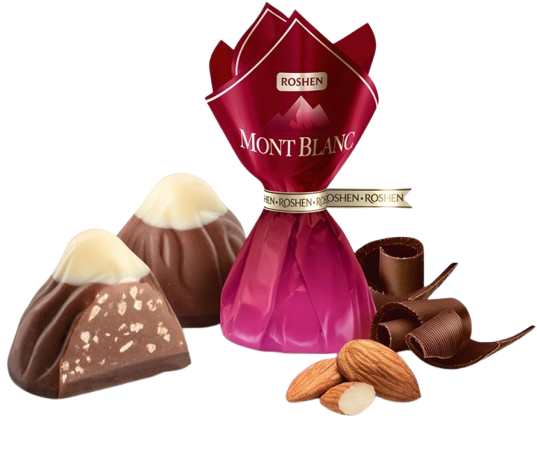 (UA03) Roshen Mont Blanc with crushed almonds