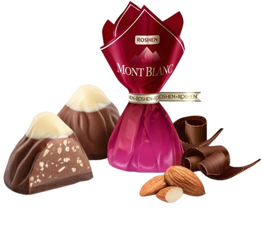 (UA03) Roshen Mont Blanc with crushed almonds