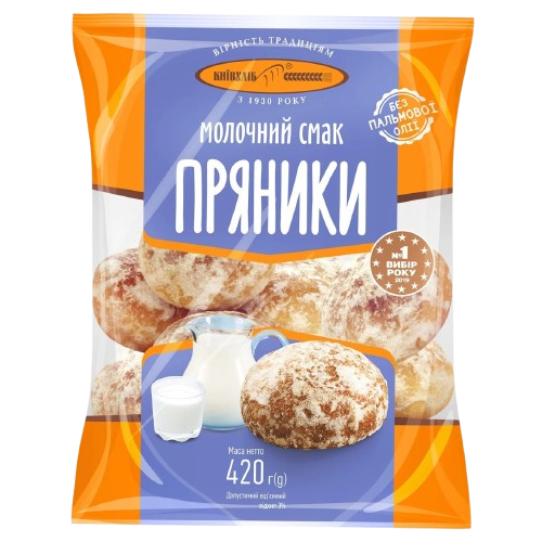 (UA144) Pryaniki with milk taste 420 gr