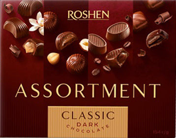 (UA037) Roshen  Assortment classic dark 154 gr