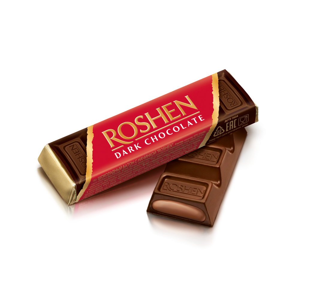 (UA029) ROSHEN fondant-chocolate bar 43g (2 pcs) RED – PLANET OF SWEETS