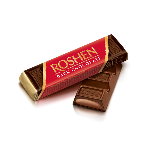 (UA029) ROSHEN fondant-chocolate bar 43g (2 pcs) RED